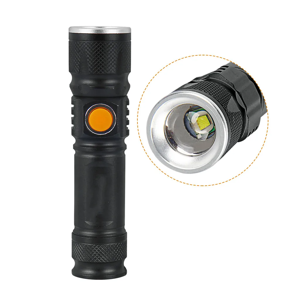 USB внутренний аккумулятор T6 мощный 2000 лм светодиодный светильник вспышка