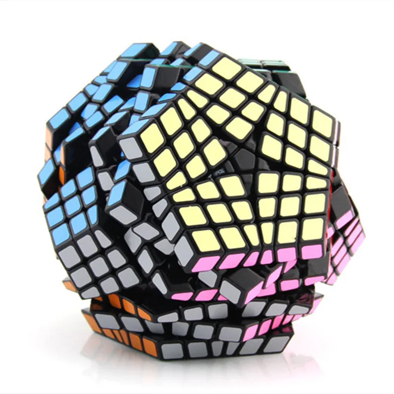 Кубик shengshou Megaminx Megaminxeds 6x6 с черно белыми наклейками профессиональные развивающие