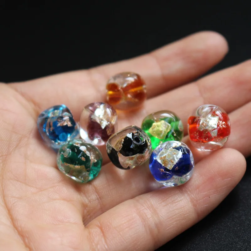 10 шт./лот 11 5 мм * 9 8 неправильной квадратной формы стеклянные бусины Lampwork