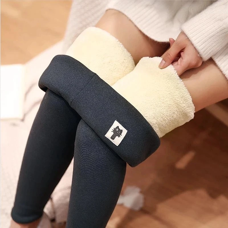 

FAKUNTN Winter Women Leggings Velvet Warm Pants Hight Waist Leggings Women Solid Legging Comfortable Keep Warm Stretchy Legging