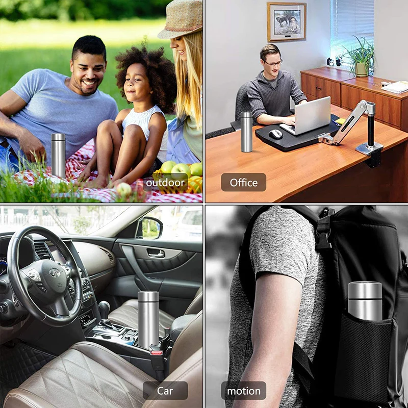 Интеллектуальная бутылка для воды 500 мл термос из нержавеющей стали чашка кружки