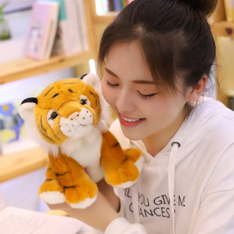 

1pc 12cm Mini Sitting Tiger Plush Toys for Children Kids Cute Staffed Animal Doll Kids Creative Gift Home Decor Christmas Gift