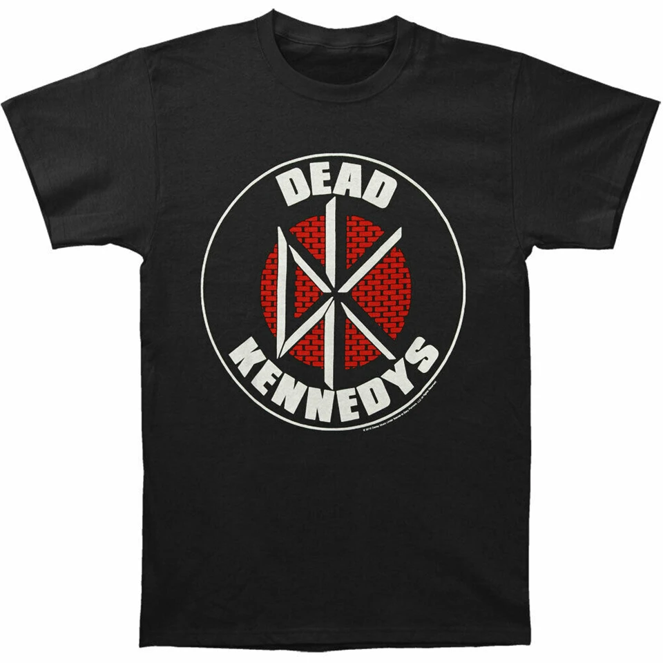 Dead Kennedys Мужская футболка с логотипом Brick Slim Fit черная винтажная графическая