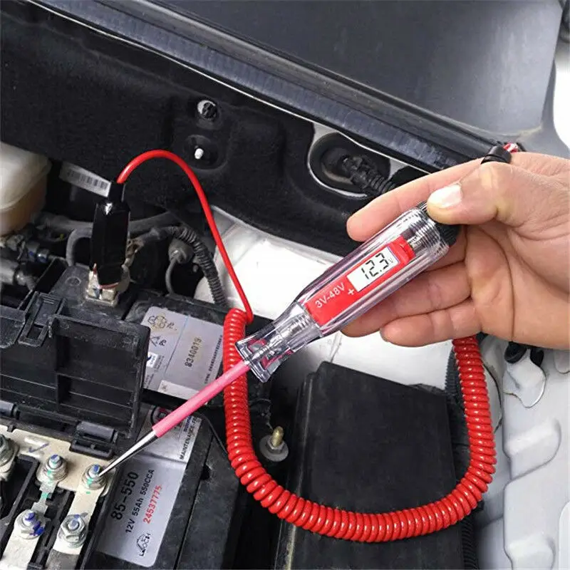 

Universal Automotive LCD Digital Circuit Tester Voltage Meter Pen Voltmeter Car Airplanes And Snowmobiles