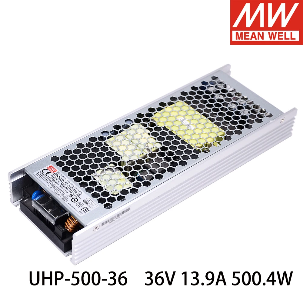 Тайваньская компания Mean Well UHP-500-36 110V/220V AC TO DC 36V 13.9A 500W активный Тип PFC тонкий тип
