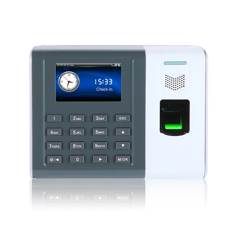 

ZK XM100 часы с электронным датчиком отпечатков пальцев, аппарат RS232, RS485 и TCP/IP и USB Smart