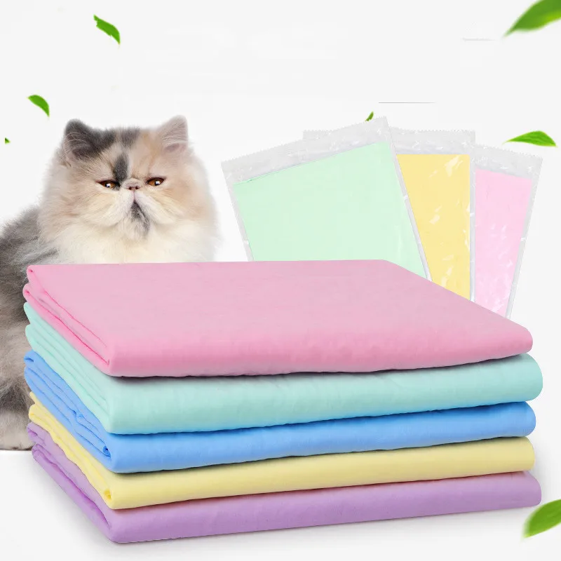 Super Absorbent Pva Washable Towels For Small Medium Large Cats Dog Cleaning Tool