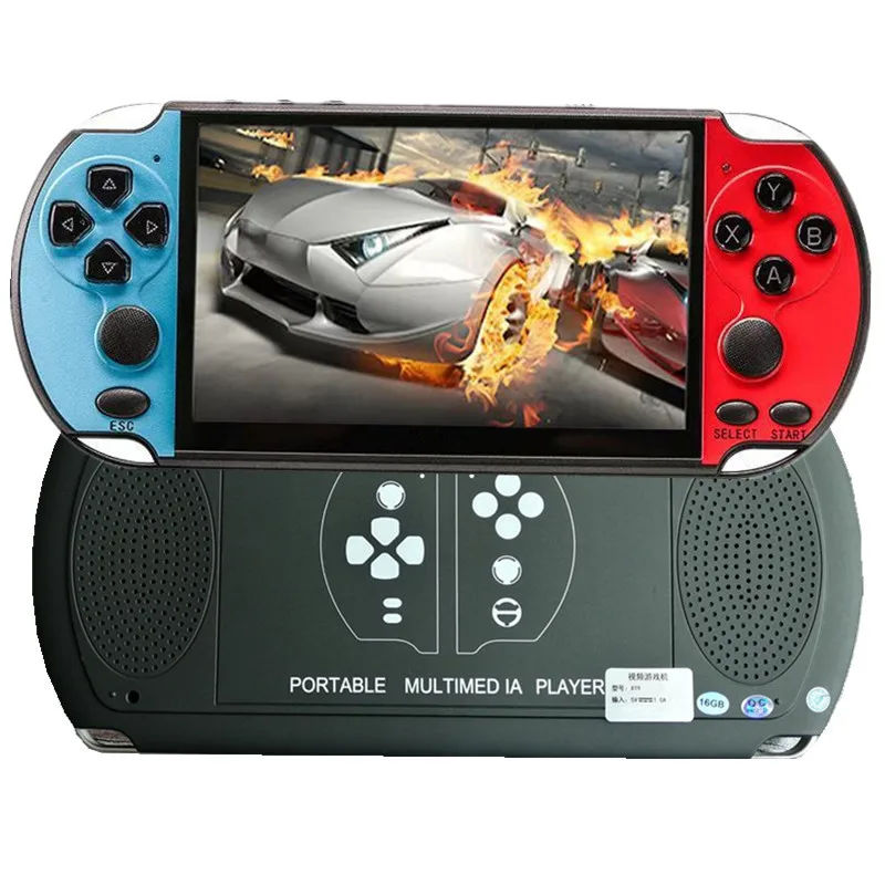 Портативная игровая консоль ностальгическая 7 0 дюймовая HD с большим экраном 16 ГБ