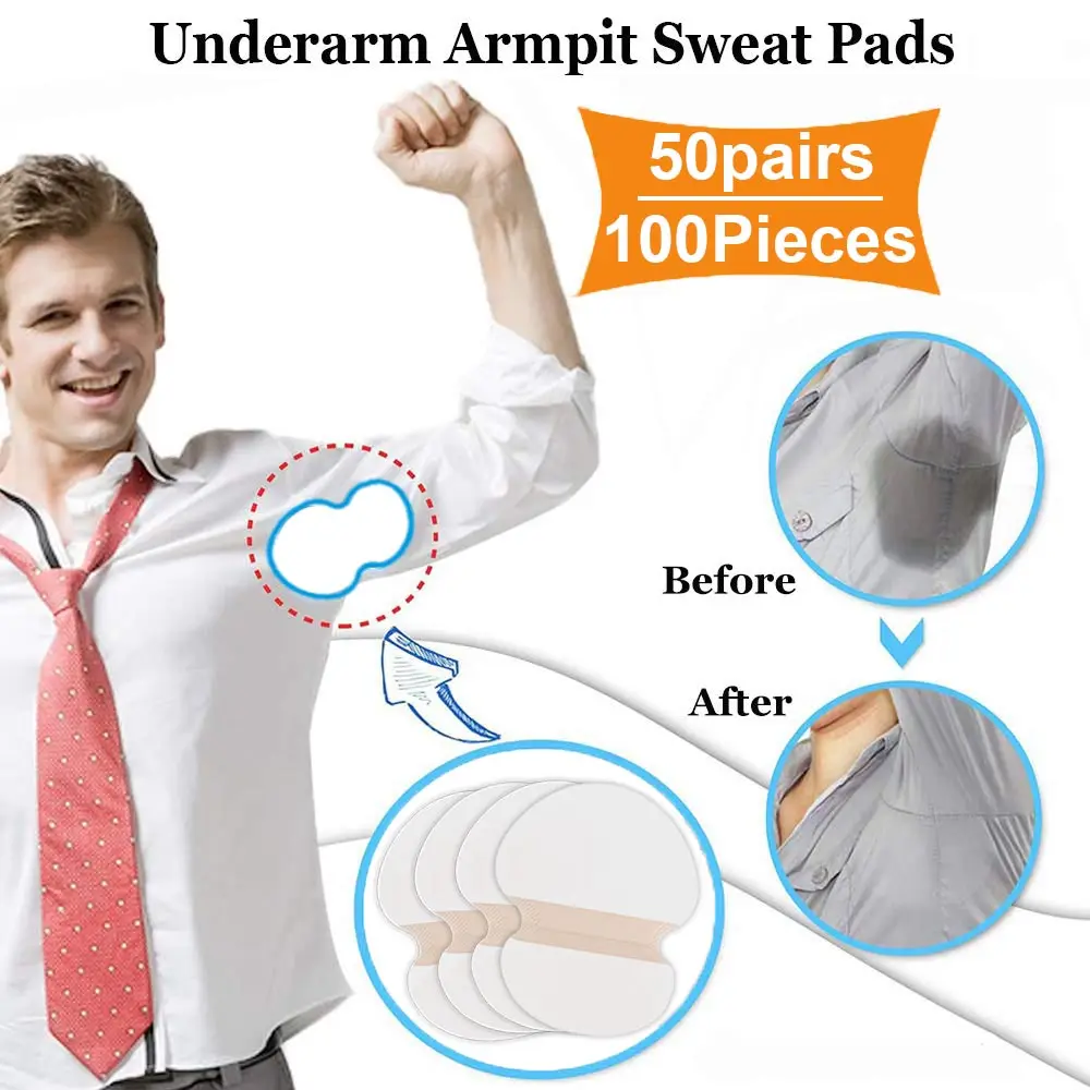 100/200 шт. женские прокладки для подмышек от поглощения пота|Дезодоранты и