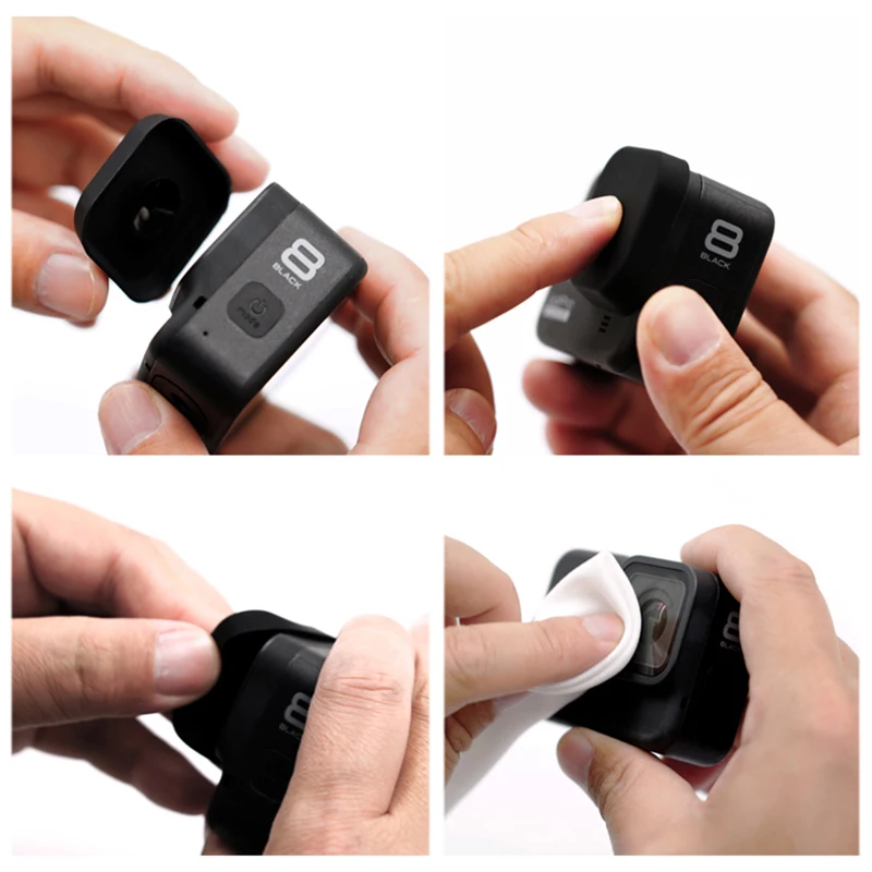 Для GoPro 8 аксессуары Мягкая силиконовая защитная крышка объектива Крышка для Go Pro