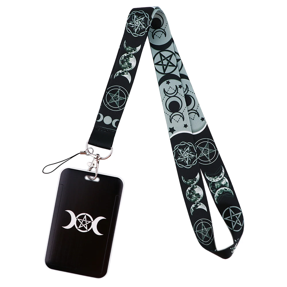 PF523 дунманли Тройная Луна богиня Викка пентаграмма волшебный амулет шнурок