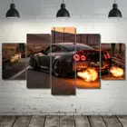 Без рамки 5 шт. Nissan GT-R R35 автомобиль пожарная машина HD печать на стене искусство на холсте картины Домашний Декор для гостиной