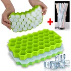 Формы для кубиков льда-это многоразовые силиконовые формы, съемные лотки для льда, силиконовые формы для кубиков льда с крышками,