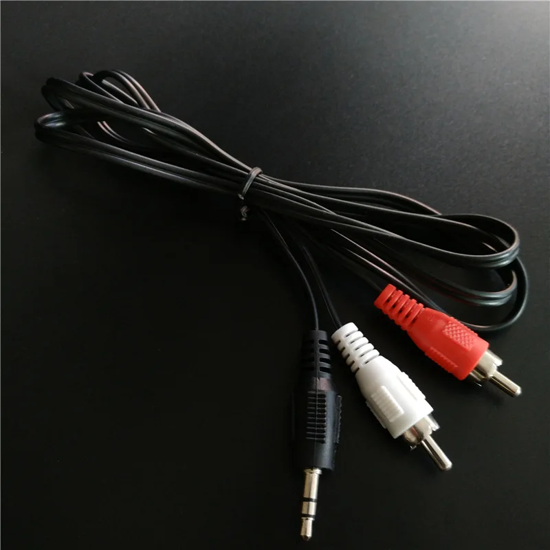 Кабель RCA 2RCA на 3 5 аудиокабель с разъемом мм rca aux 1 2 м для телефона Edifer домашнего