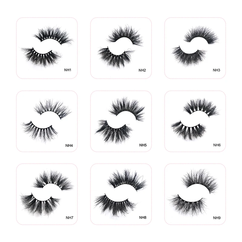 

2021 Wholesale Price 25MM Strip Mink Eyelash 10-50 Pairs Fluffy Mink Eyelashes Thick Long Fake Eyelasehs Make Up Eyelash Bulk