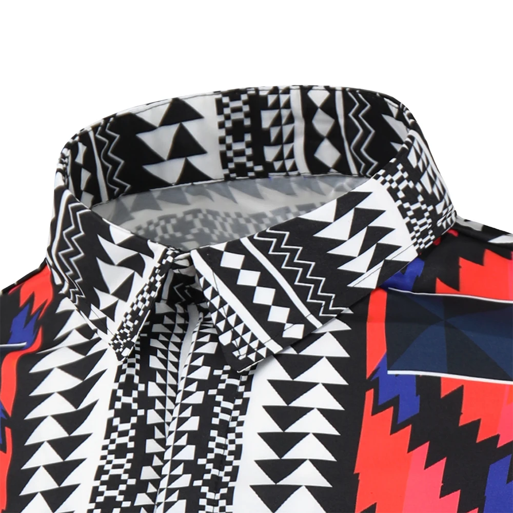 Рубашка мужская с цветочным принтом роскошная приталенная классическая смокинг