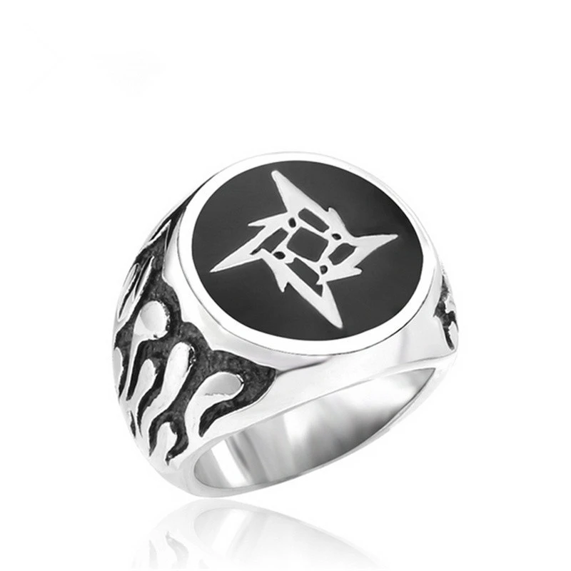

Fashion Creative Hot Wheels Flame Cool Style Ring Polishing Silver Plated Ring Men Fashion Cool Ring Jewelry Gifts Accessories