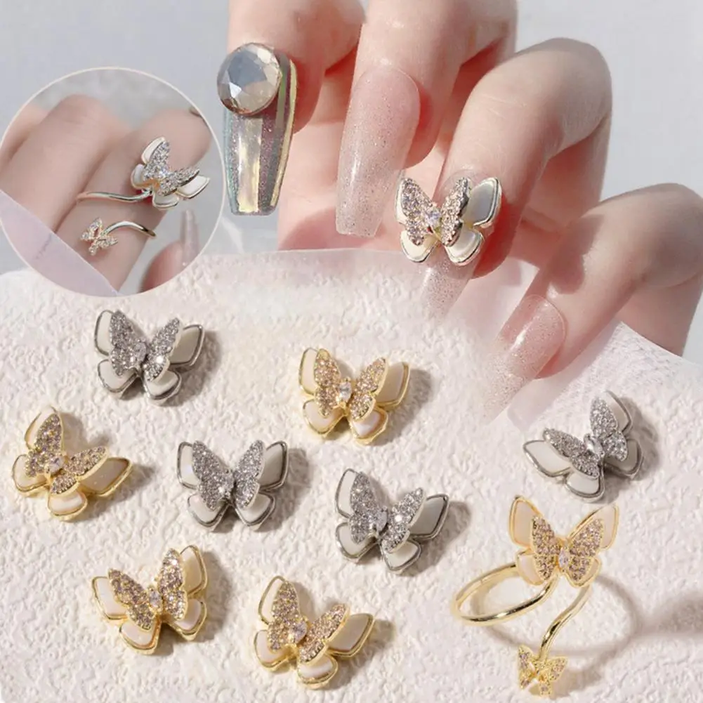 

Nail Rhinestone Double Layer Exquisite Fastness All-match Nail Art Tools for Women
