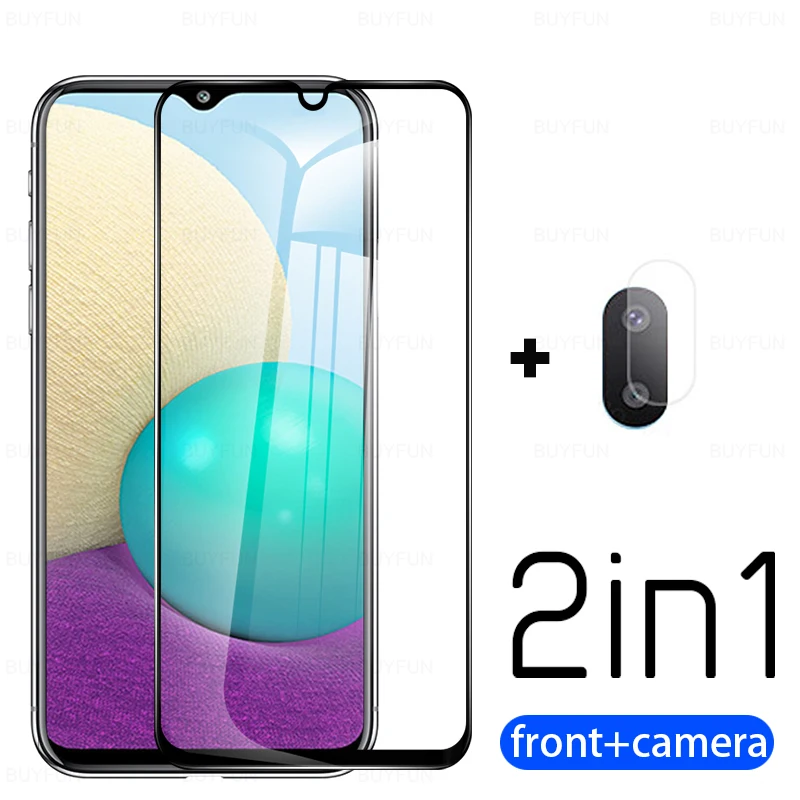 

2 в 1 для samsung a02 Защитная пленка для samsung a12 a70 мягкое закаленное защитное стекло на galaxy с пленкой для объектива камеры