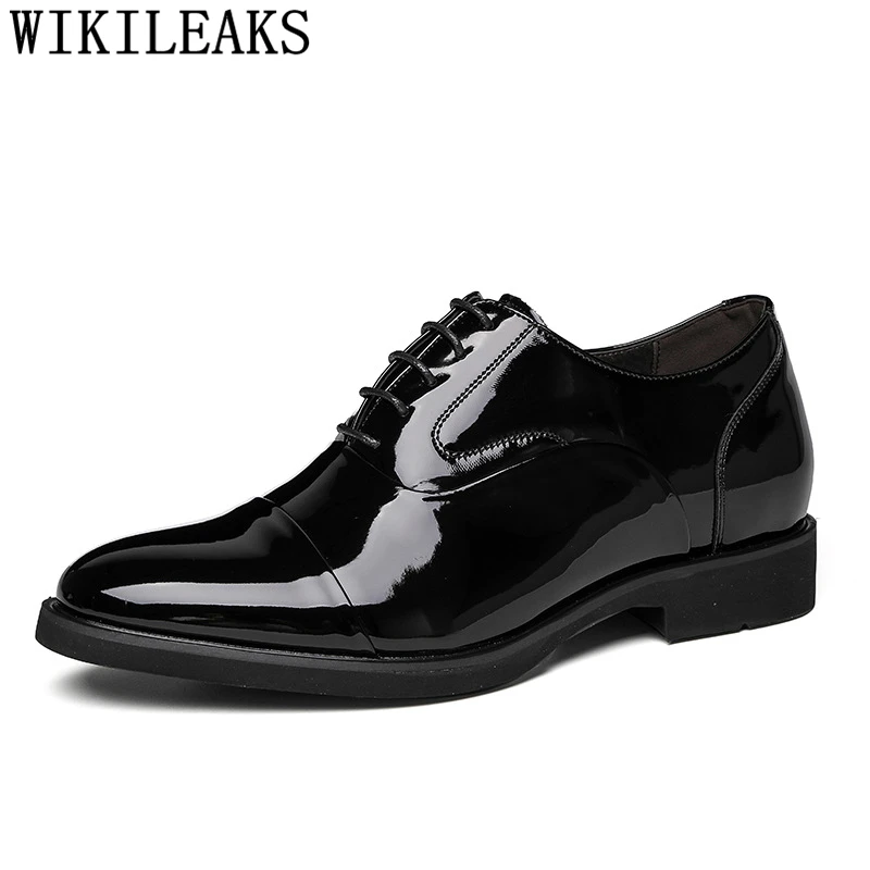 

Мужские лакированные туфли, увеличивающие рост; Деловая обувь; Мужские вечерние модельные туфли; Herren Schuhe Chaussure Homme Mariage