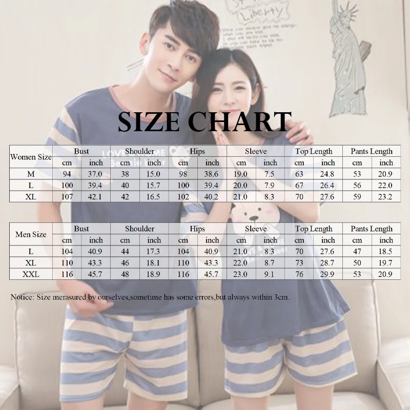 Парные женские и мужские летние Мультяшные пуловеры с коротким рукавом брюки