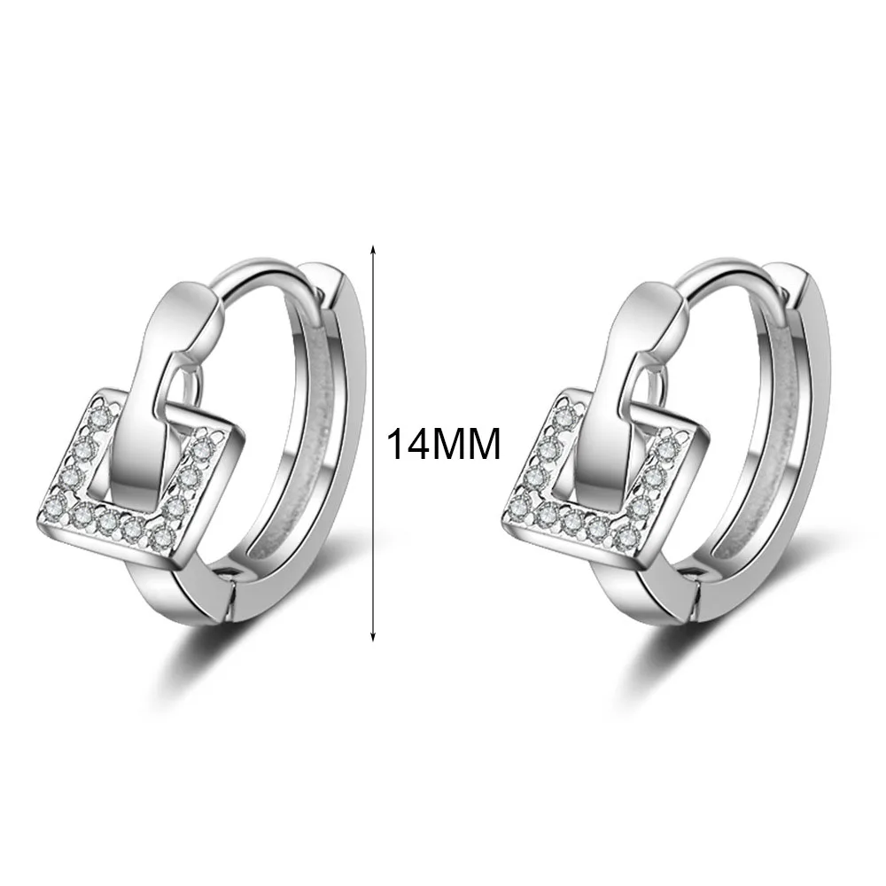 Женские серьги-кольца MEETSOFT из серебра 925 пробы с защитой от аллергии | Украшения и