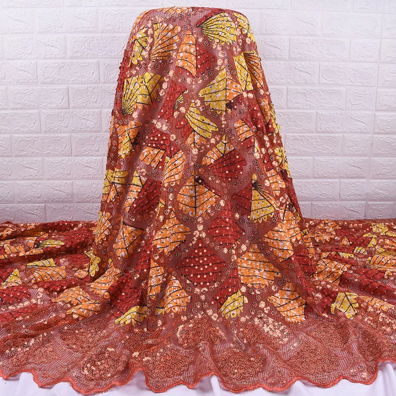 

Африканская кружевная ткань Zhenguiru 2020 с блестками, французская сетчатая ткань, красивая нигерийская ткань для женского свадебного и вечерни...
