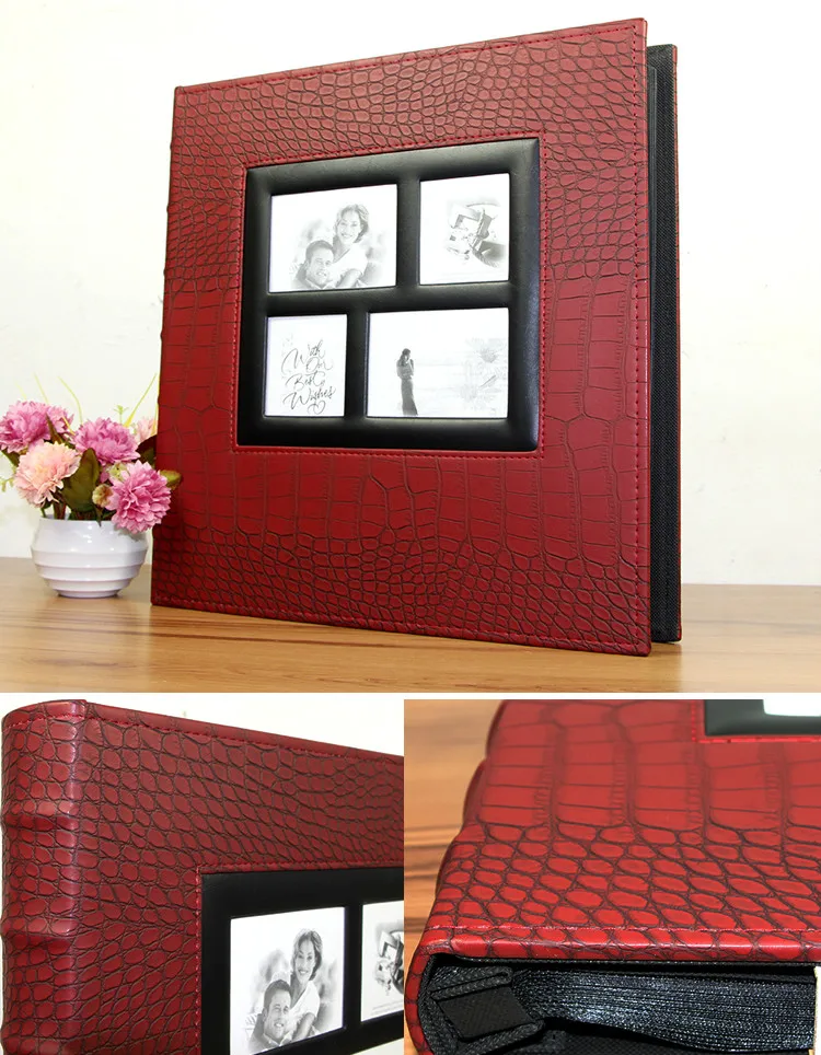 Альбом PocketsWedding 400 из искусственной кожи Обложка для большой семьи свадьба