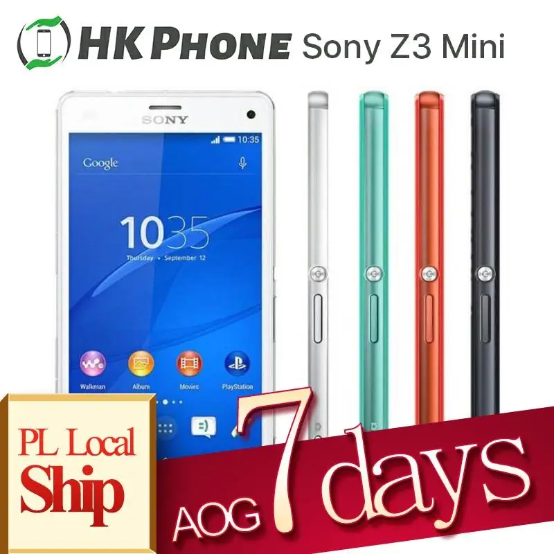 Оригинальный разблокированный Sony Xperia Z3 Mini D5803 мобильный телефон 2 Гб ОЗУ 16 ПЗУ 4G LTE