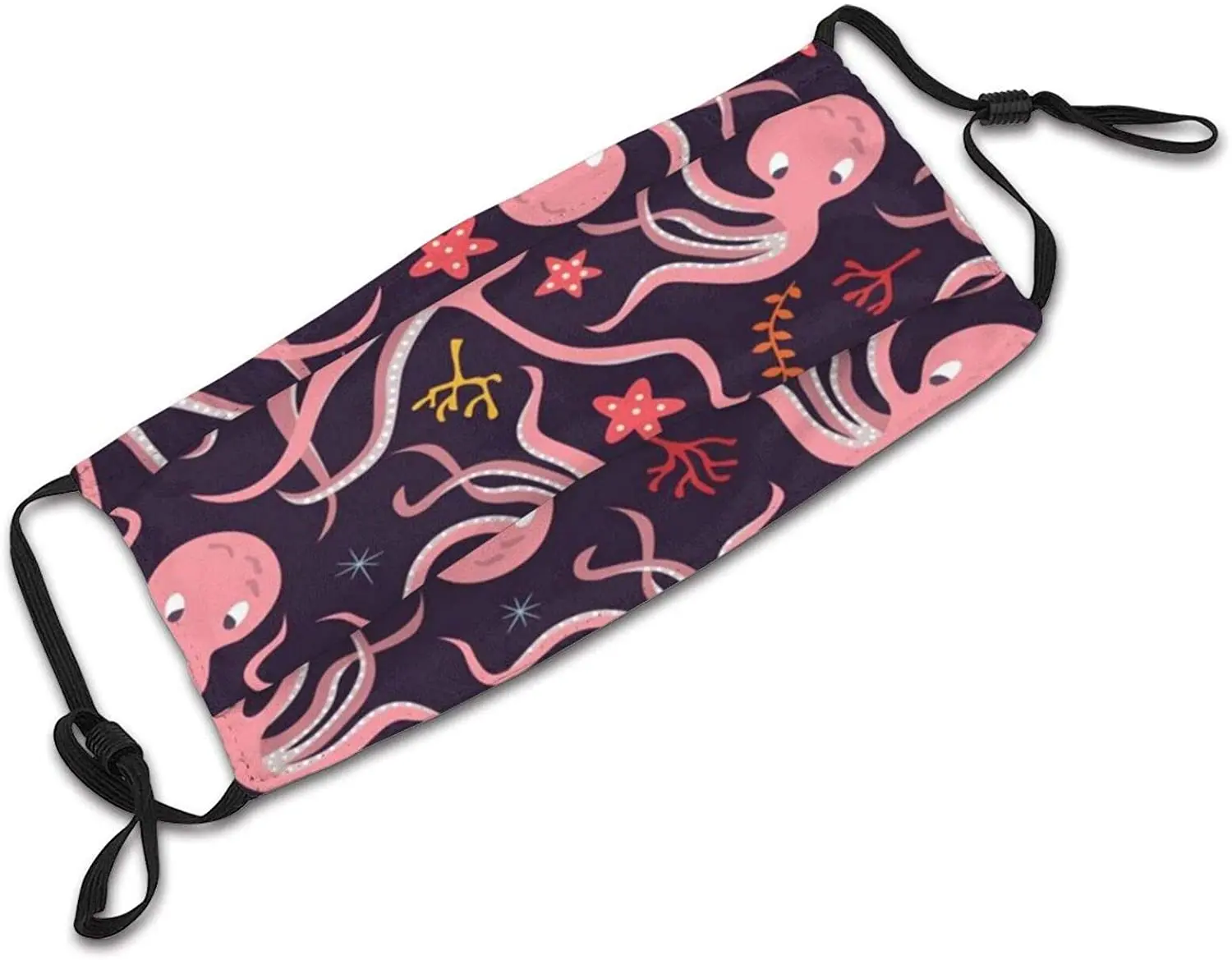 

Starfish And Octopus Unisex Mask Indoor Outdoor Cycling Camping Travel Windproof Sun Anti Dust Mask Mouth With Adjustable Ear