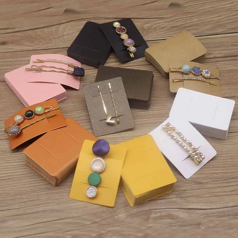 Картонные картонные карточки для украшения волос 50 шт. клип-карта цветов 5x7 см |