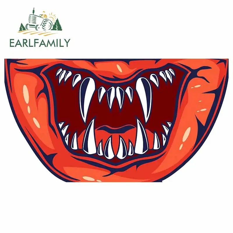 EARLFAMILY 13 см x 7 4 для монстра рот автомобиля стикер водонепроницаемый Окно Наклейка