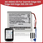Оригинальный запасной аккумулятор 700 мАч 361-00043-00 для Garmin Edge 820 Edge 520 Edge 520 plus 500 200 205 Аккумулятор для велокомпьютера