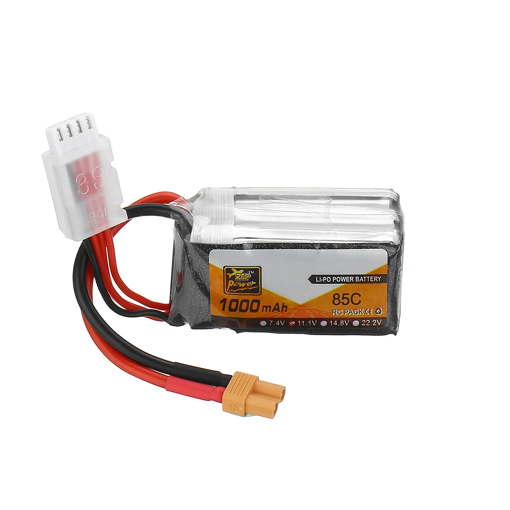 ZOP Power 11 1 В 1000 мАч 85C 3S Lipo Battery XT30 Разъем для RC FPV Racing Drone|Детали и аксессуары| |