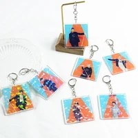 kpop bangtan boys acrylic hologram charm key chain keyring bag accessories jung kook suga jimin jin j hope gift for fans