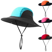 bucket hat teenagers summer sun beach boy girl with string uv protection mesh breathable cap outdoor fishing holiday accessory