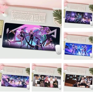 MaiYaCa 80x40cm KDA akali laptop Gaming Mouse Pad Large Locking Edge
Keyboard 70x30cm Deak Mat for Cs Go LOL Dota2