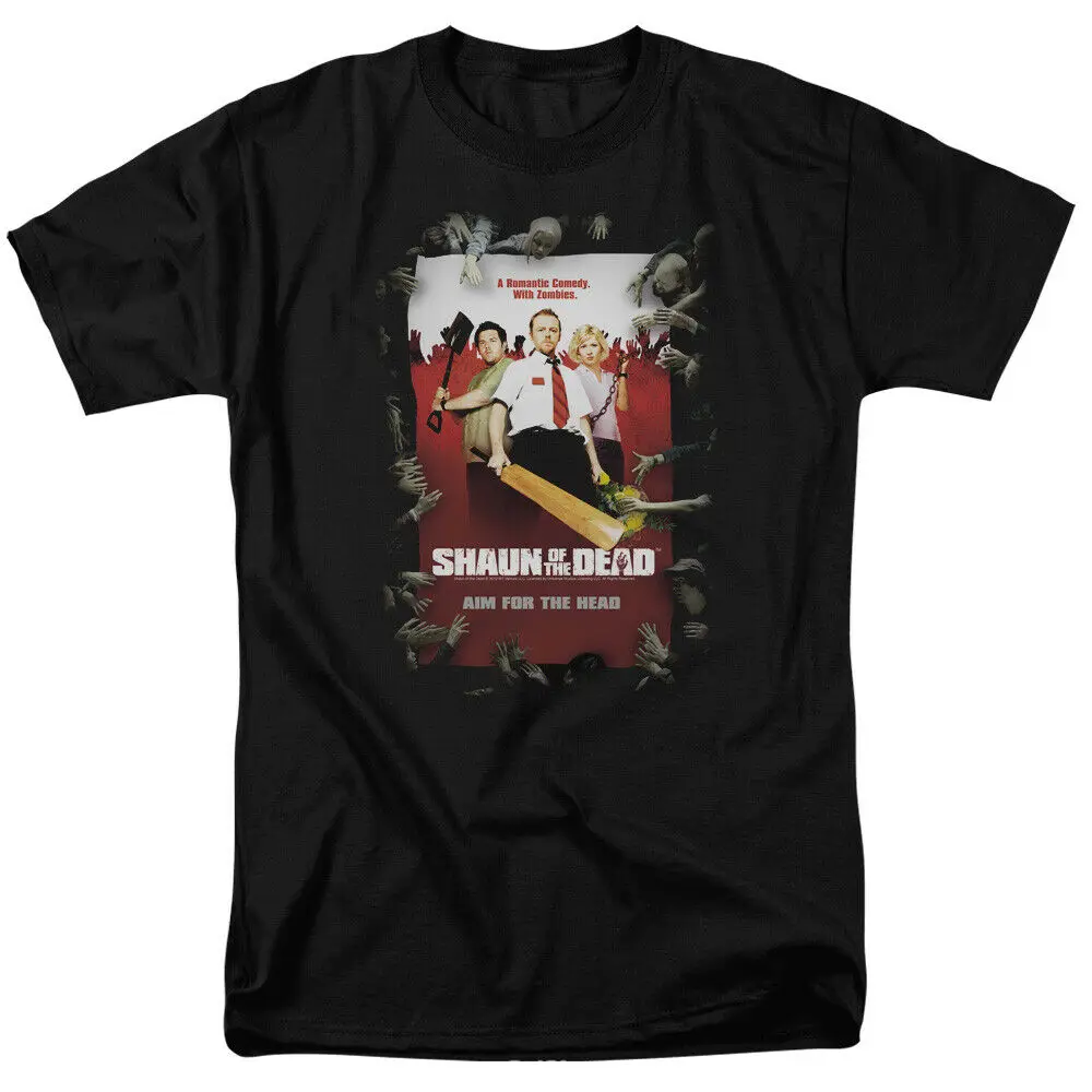 Shaun Of The Dead Movie Poster Лицензированная футболка для взрослых | Мужская одежда