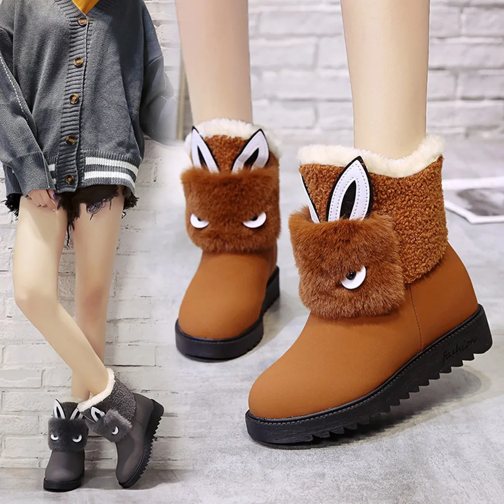 SAGACE милые зимние ботинки Женская зимняя обувь на молнии На открытом воздухе