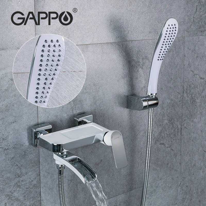 

GAPPO Shower System Wall Mounted Shower Faucet Mixer Shower Taps Brass Bathroom Rainfall Shower Bathtub Faucet Mixers