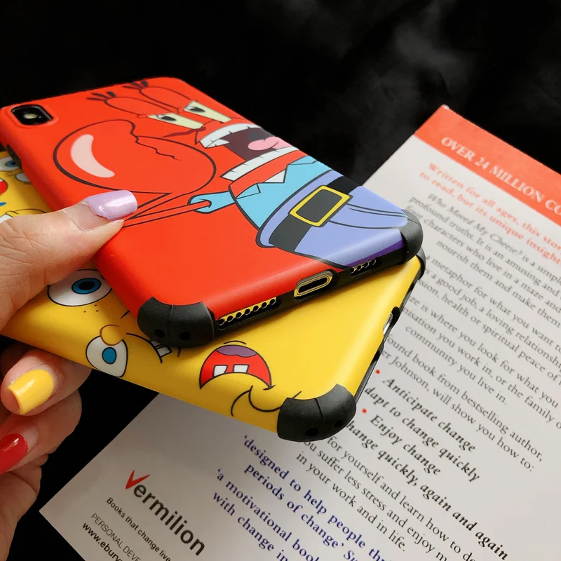 Губка Боб капитан крапс мультфильм чехол для iPhone 11 Pro Max 7 8 Plus SE 2020 матовый мягкий XS