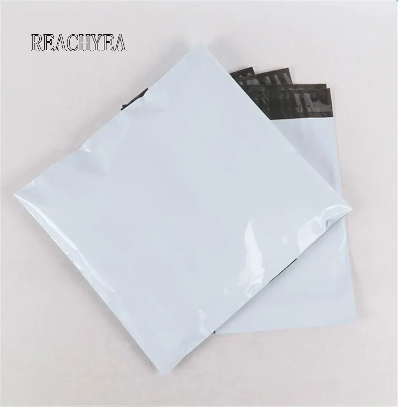 10 шт./лот белые пластиковые почтовые конверты отправки пакеты самоклеящиеся