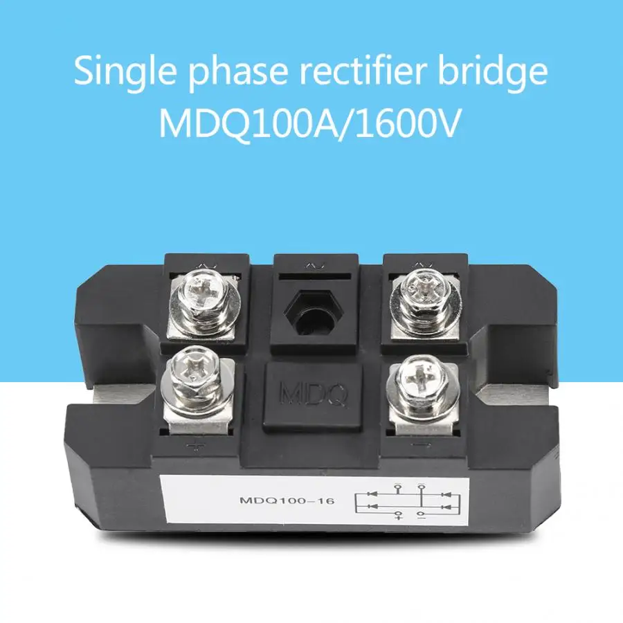 Однофазный диодный мост выпрямитель модуля 100A 1600V высокомощный 4-контактный