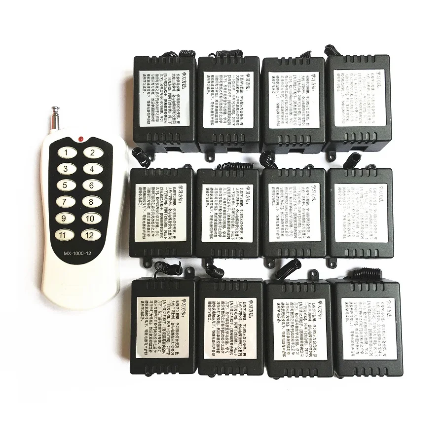 Приемник с дистанционным управлением 12 каналов беспроводной светодиодный