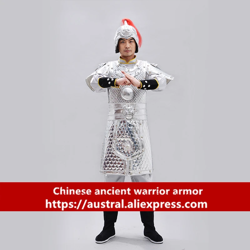 Ancient chinese armor film television warrior armor cos performance Patrol uniform God of War Lub Tabard Studio clothing han fu