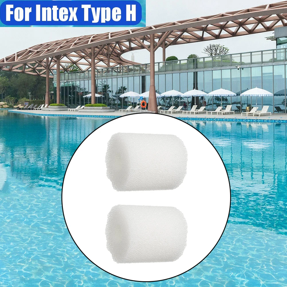 Многоразовый фильтр для бассейна 2 шт. губка фильтров Intex насосов типа H Сменные