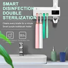 Диспенсер для зубной пасты на солнечной батарее, дезинфицирующий средство для чистки зубов в ванной комнате, не требует зарядки