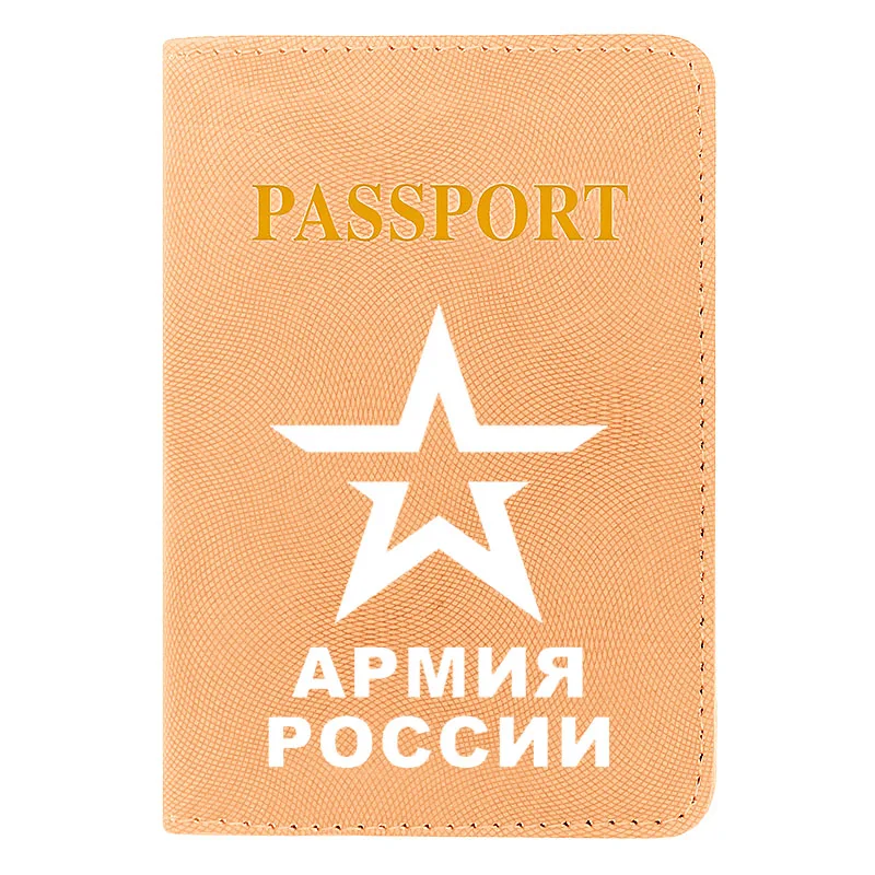 

Fashion Women Men Passport Cover Pu Leather Badge Printing Travel ID Credit Card Holder Packet Wallet