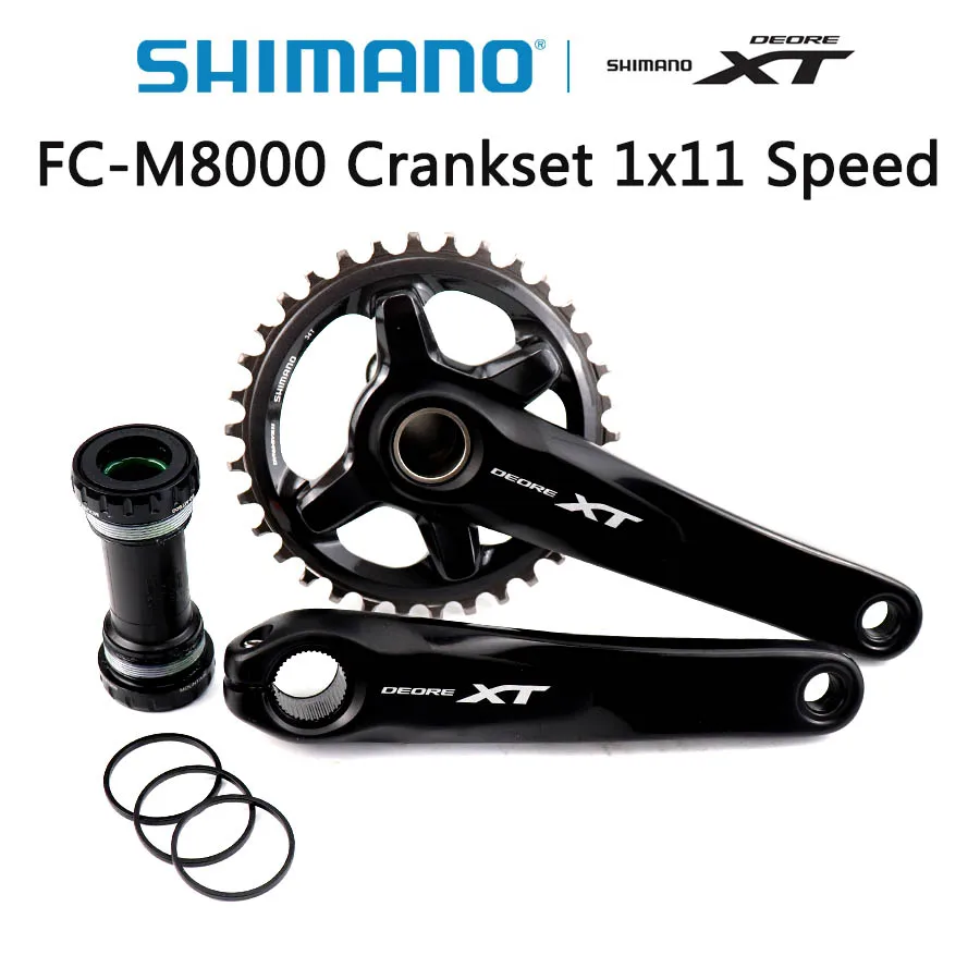 Shimano DEORE XT FC M8000 HOLLOWTECH II шатун M8000 шатун 1x11-скорость 34T 170 мм 175 мм аксессуары для горных велосипедов