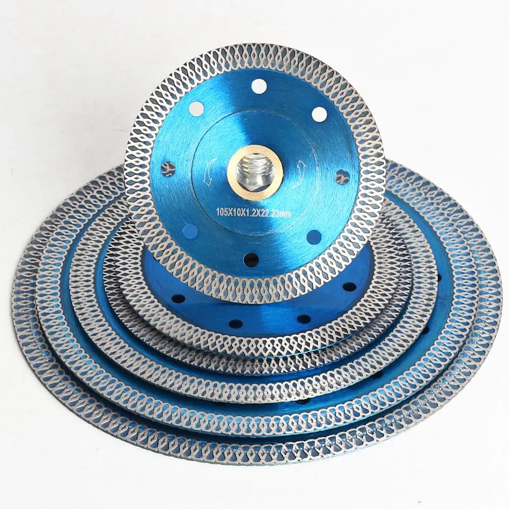 

Dia 4"-8" Super Thin Diamond Tile Blade Cutting Disc X Mesh Turbo rim segment Saw Blades for Cutting Porcelain Tile Stone
